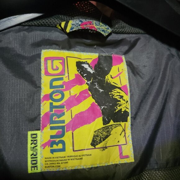 1 of the biggest names in Snowsports - Burton Dryride Men’s Hooded Jacket Sz L - Picture 3 of 7